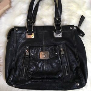 B Makowsky Leather Handbag